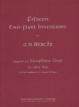 15 2-Part Inventions - Sax Duet AA/AT