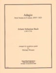 Adagio from Sonata in G Minor, BWV 1020 - Sax Quartet SATB