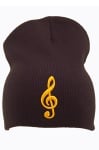 Black G-Clef Beanie