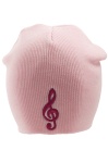 Pink G-Clef Beanie