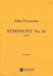 Symphony No. 16  - Alto Sax and Orchestra (Alto Sax Part Only)