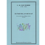 Se Il Mio Ben, Cor Mio Tu - 2 Alto Voices, Clarinet, and Piano