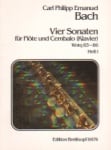 4 Sonatas, Wq. 83-86, Book 1 - Flute and Piano