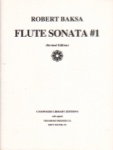 Sonata No. 1 - Flute and Piano (Revised edition)