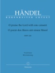O Praise the Lord with One Consent (Chandos No. 9) - Vocal Score