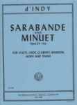 Sarabande and Minuet, Op. 24 - Woodwind Quintet and Piano (Score and parts)