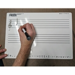 11 In. x 16 In. Dry Erase Music Staff Lapboard