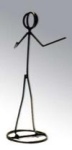 Field Commander Stickman Sculpture