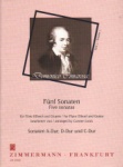 5 Sonatas, Volume 2 - Flute (or Oboe) and Guitar