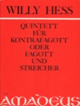 Quintet, Op. 63 - Bassoon and String Quartet or Piano