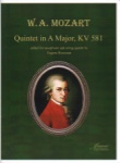Quintet in A Major, K. 581 - Alto Saxophone and String Quartet (Parts)