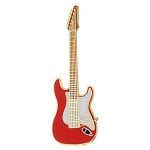 Stratocaster Guitar Pin - Red