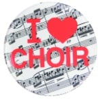 I Love Choir Button
