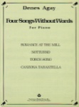 Four Songs Without Words - Piano