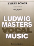 3 Songs, Op. 78 - High Voice and Piano