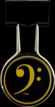 Bass Clef Binder Clip