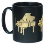 Grand Piano Mug Black and Gold