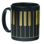 Large Keyboard Mug Black and Gold