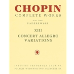 Concert Allegro and Variations - Piano