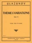 Theme and Variations, Op. 72 - Piano