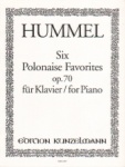 6 Polonaise Favorites, Op. 70 - Piano