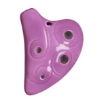 STL Ocarina 6-Hole E Major Mini Necklace Ocarina - Purple/Grape