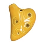 STL Ocarina 6-Hole E Major Mini Necklace Ocarina - Yellow/Lemon
