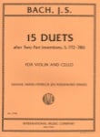 15 Duets after Two-Part Inventions, S. 772-786 - Violin and Cello Duet
