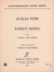 Early Song - Violin and Piano
