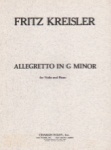Allegretto in G Minor - Violin and Piano