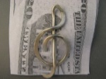 Sterling Silver Treble Clef Money Clip