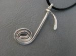 Sterling Silver Music Note Pendant