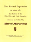 New Recital Repertoire - Piano