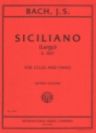 Siciliano (Largo) S. 1017 - Cello and Piano