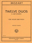 12 Duets, K. 487 - Violin and Viola Duet