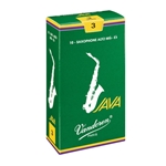 Vandoren JAVA Alto Saxophone Reeds - 10 Count Box