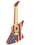 Explorer Guitar Pin - American Flag