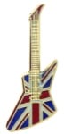 Explorer Guitar Pin - Union Jack (British Flag)