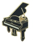 Grand Piano Pin - Black