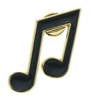 Eighth Notes Pin