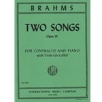 2 Songs, Op. 91 - Contralto Voice, Viola (or Cello), and Piano