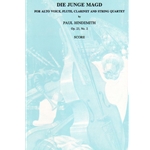 Die Junge Magd, Op., 23, No. 2 - Alto Voice, Flute, Clarinet, and String Quartet (Score)