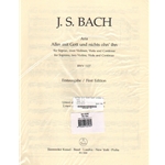 Alles mit Gott und nichts ohn' ihnn BWV 1127 - Soprano Voice, Strings, and Continuo