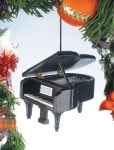 Grand Piano Ornament - Black