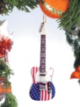 American Flag Guitar Ornament