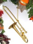 Gold Trombone Ornament