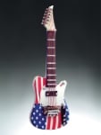American Flag Guitar Magnet