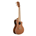 Mahogany Cutaway Acoustic-Electric Concert Ukulele with Bag