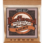 Ernie Ball 2148 Earthwood Phosphor Bronze Light Acoustic Guitar Strings - 11-52 Gauge