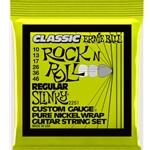 Ernie Ball 2251 Classic Rock N Roll Pure Nickel Regular Slinky Electric Guitar Strings - 10-46 Gauge